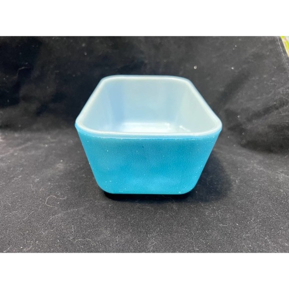 Vintage Pyrex 502-B Blue Refrigerator Dish - Picture 5 of 8